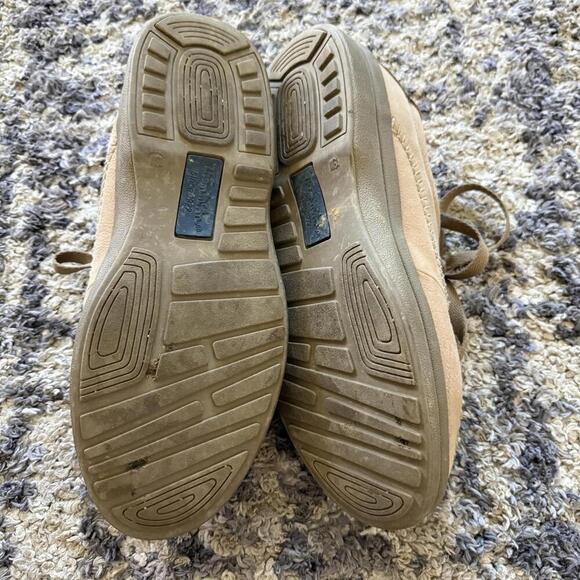 Hush Puppies Tumble Buck Leather Shoes Mens 13 Tan Comfort Lace Up